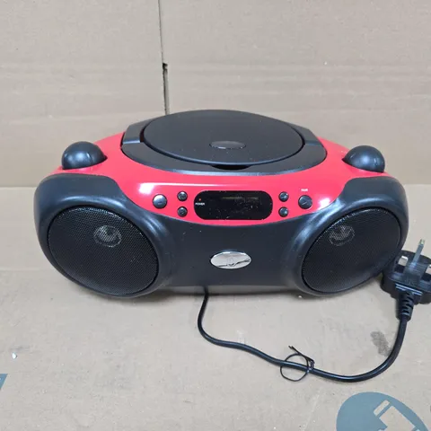 BLUETOOTH CD BOOMBOX IN RED