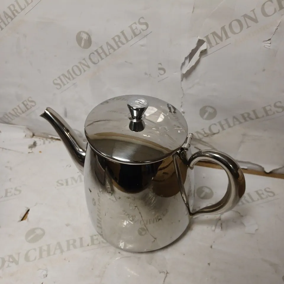 CAFÉ OLÉ PT-070 PREMIUM TEA POT, 18/10 STAINLESS STEEL, 70OZ, SILVER