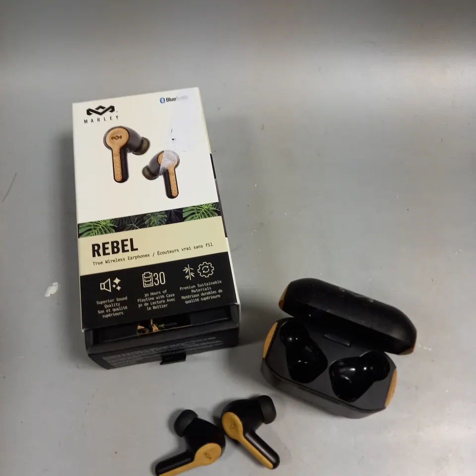 BOXED MARLEY REBEL TRUE WIRELESS EARPHONES 
