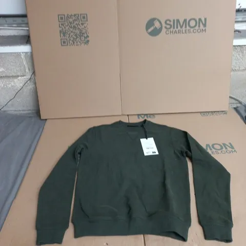 BELSTAFF SWEATSHIRT – TILE GREEN, SIZE XS