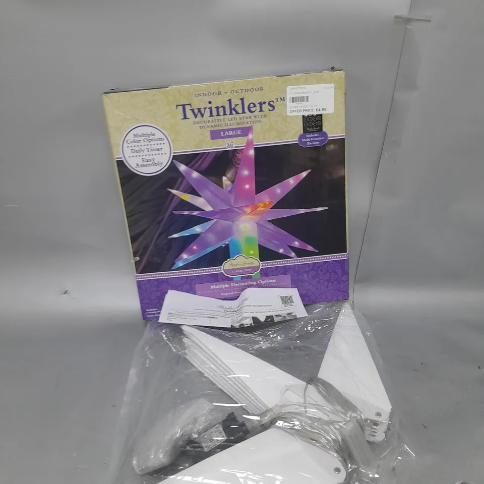 BOXED PACIFIC ACCENTS STAR BURST LIGHT