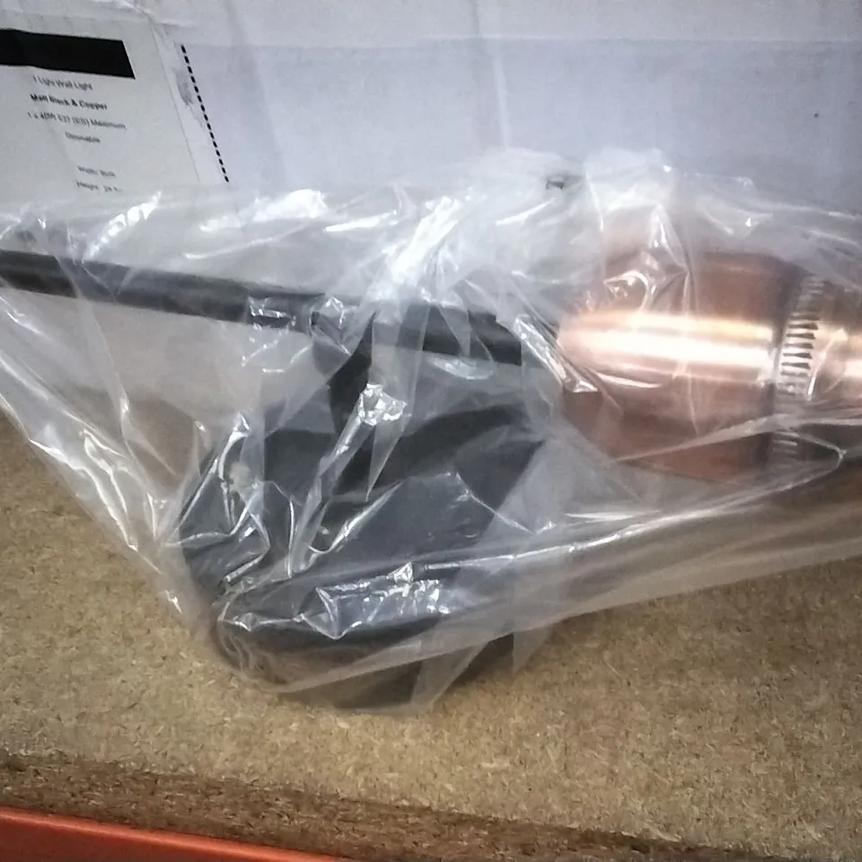 BOXED KWOK 1 LIGHT BLACK/COPPER WALLCHIERE 