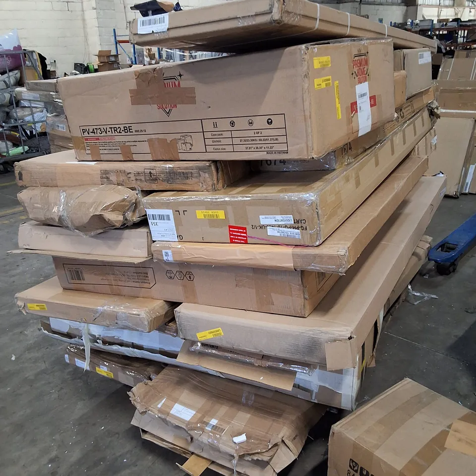 PALLET CONTAINING ASSORTED FLATPACK FURNITURE PARTS