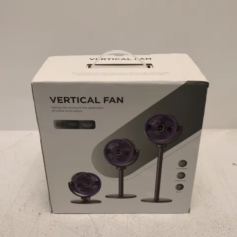 BOXED VERTICAL FAN IN WHITE
