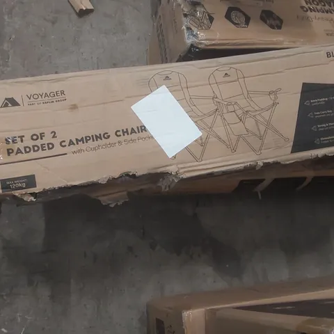 BOXED VOYAGER PADDED CAMPING CHAIR