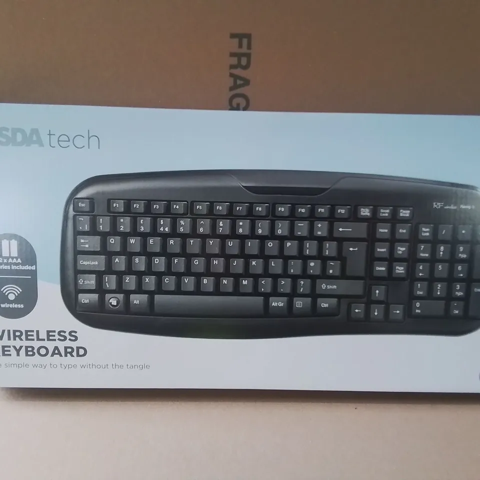 LOT OF 5 4-PACK BOXES OF BRAND NEW WIRELESS KEYBOARDS