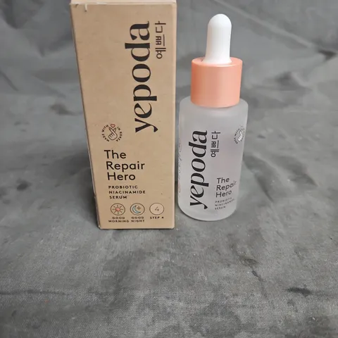 BOXED YEPODA THE REPAIR HERO PROBIOTIC NIACINAMIDE SERUM 30ML
