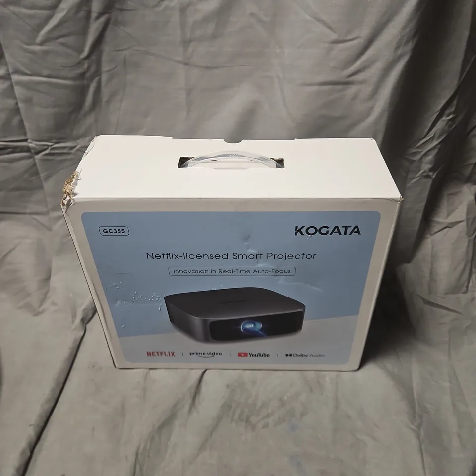 KOGATA NETFLIX-LICENSED SMART PROJECTOR GC355 – BOXED 