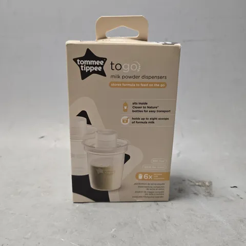 TOMMEE TIPPEE CLOSER TO NATURE 6 MILK POWDER DISPENSERS 