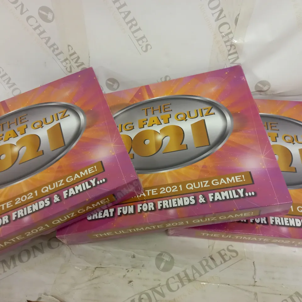 LOT OF 3 BIG FAT QUIZ 2021 QUIZ GAMES