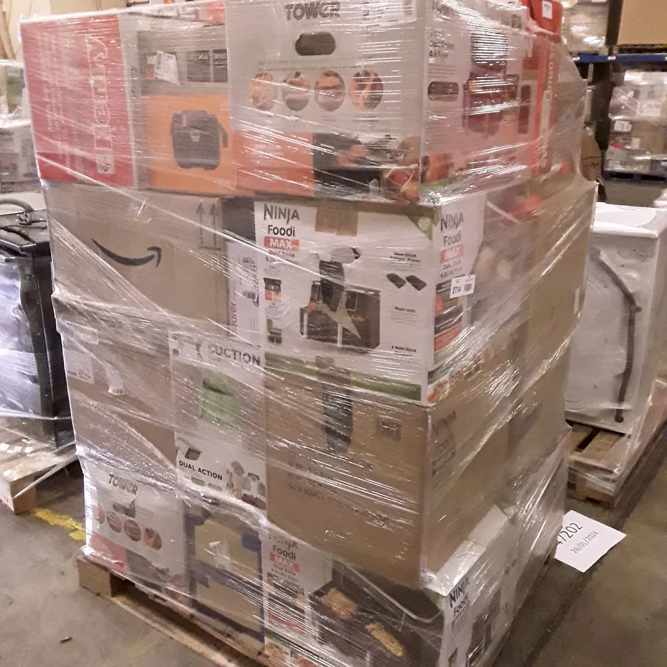 PALLET OF APPROXIMATELY 33 UNPROCESSED RAW RETURN HOUSEHOLD AND ELECTRICAL GOODS TO INCLUDE;