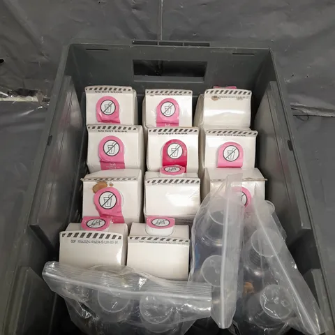 TOTE OF APPROX 10 CLEANING PRODUCTS TO INCLUDE , WASHING UP LIQUID , EXPORY RESIN