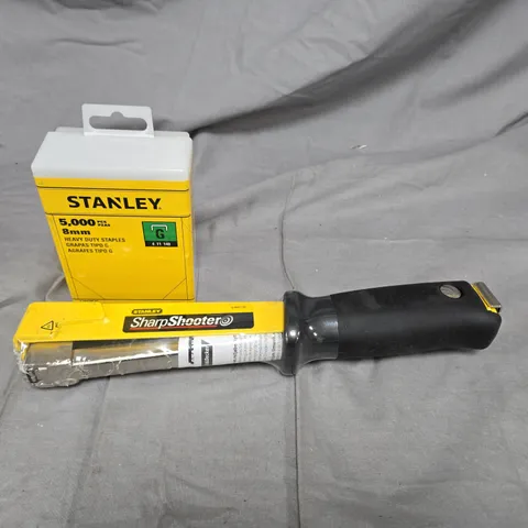 STANLEY SHARPSHOOTER STAPLE GUN WITH 5,000 STAPLES (8MM)