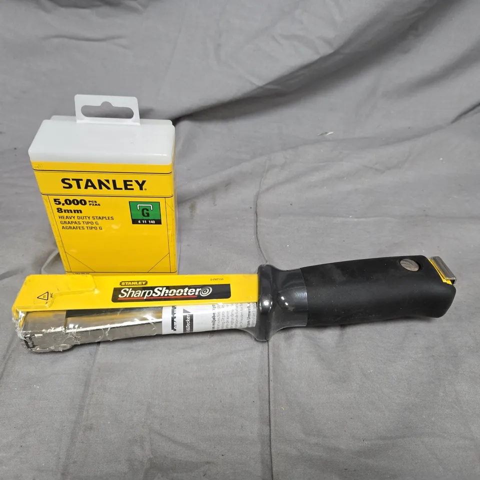 STANLEY SHARPSHOOTER STAPLE GUN WITH 5,000 STAPLES (8MM)