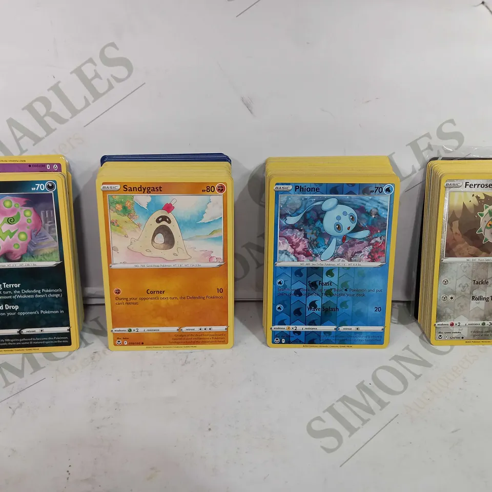 SMALL BOX OF APPROX COLLECTABLE POKEMON TRADING CARDS