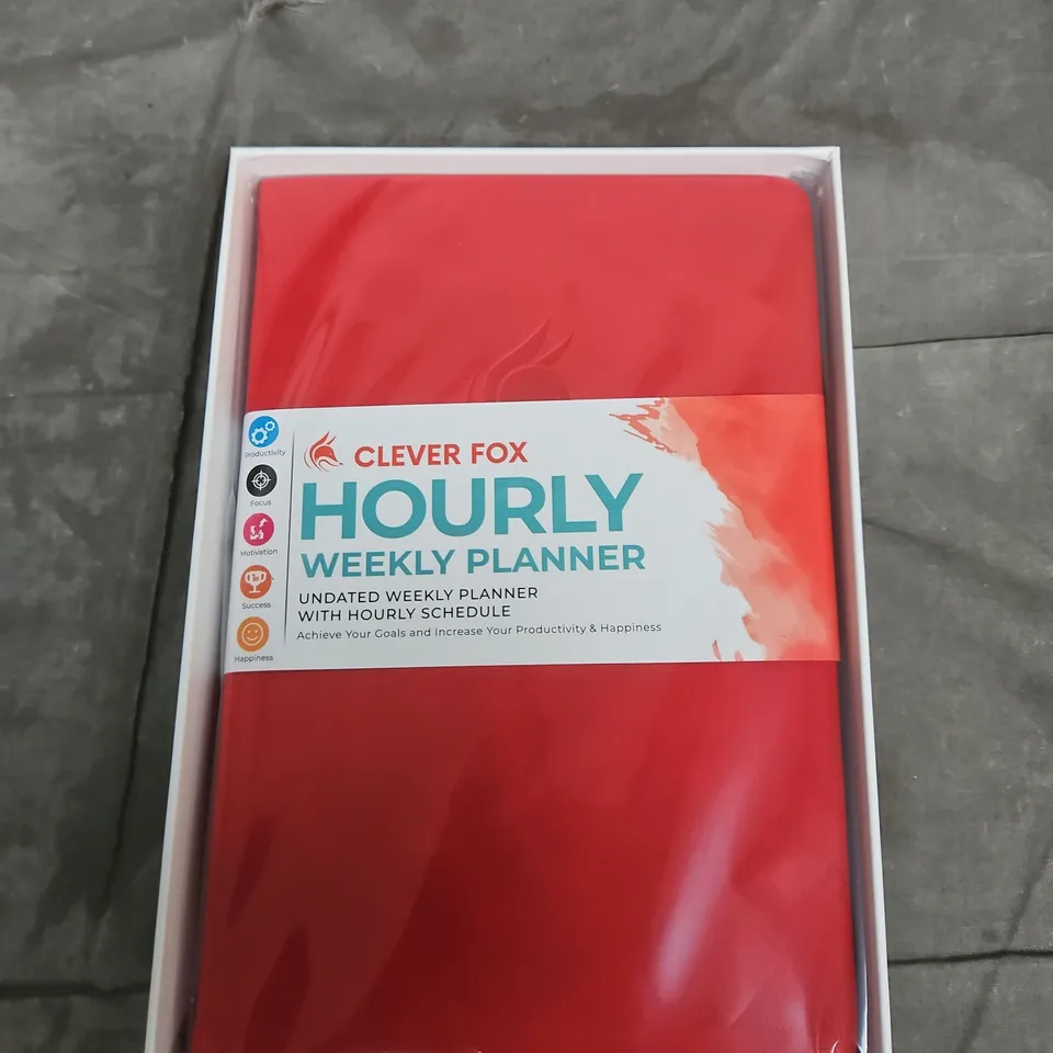 CLEVER FOX HOURLY WEEKLY PLANNER 