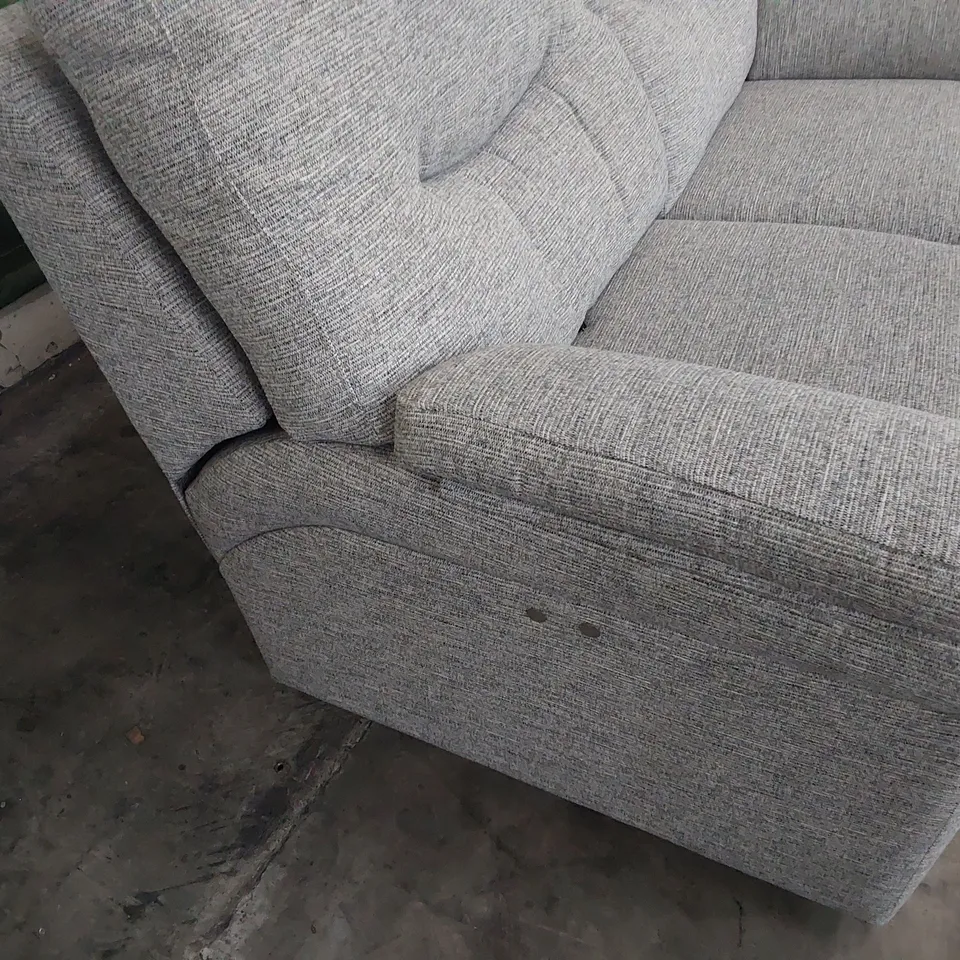 QUALITY BRITISH DESIGNER G PLAN WASHINGTON POWER RECLINING TWO SEATER SOFA GRAPHENE DUCK FABRIC