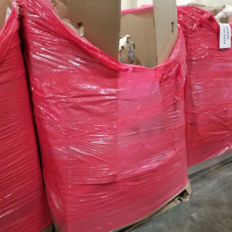 PALLET OF ASSORTED PRODUCTS INCLUDING MOUSE PAD, NURSERY TRAMPOLINE, PRIVACY SCREEN, SUITCASE