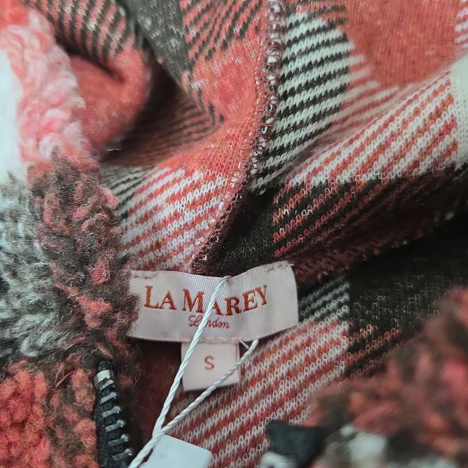LAMAREY LONDON PLAID FLEECE HOODED JACKET – SIZE S