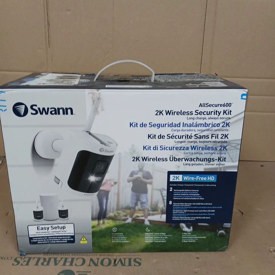 SWAN ALLSECURE 600 2K WIRELESS SECURITY KIT WHITE