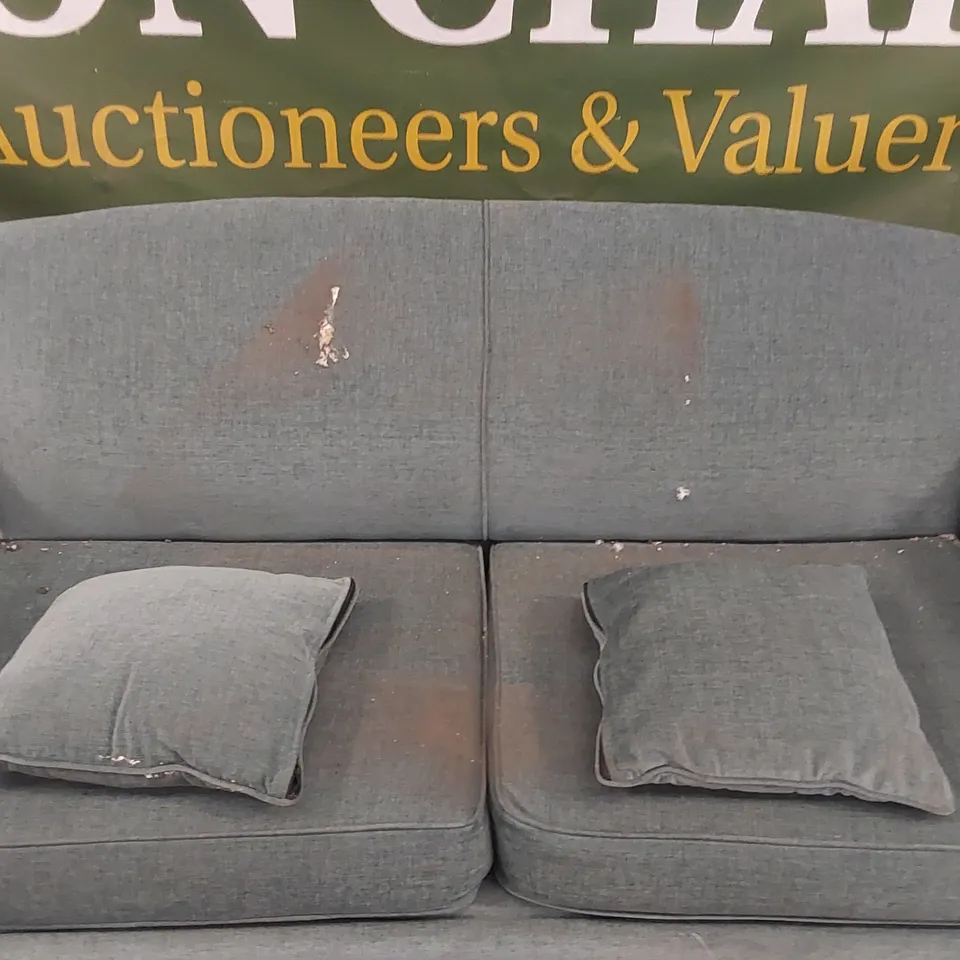 QUALITY DESIGNER 3 SEATER FABRIC UPHOLSTERED SOFA BED