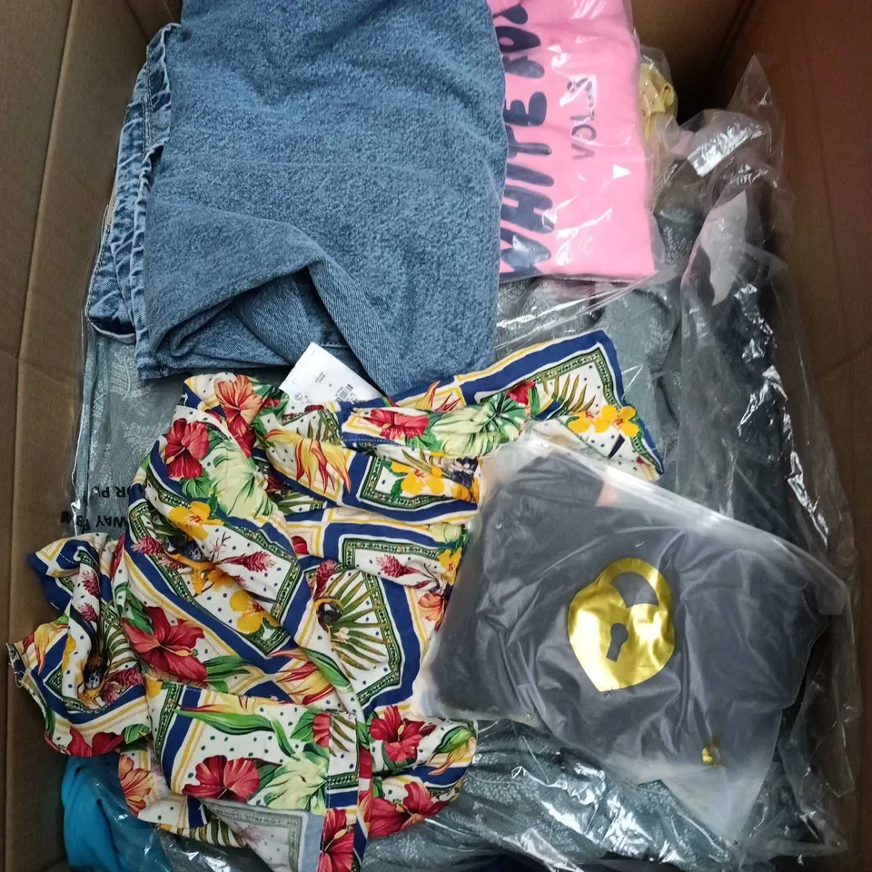 APPROXIMATELY 25 ASSORTED CLOTHING AND FASHION PRODUCTS IN VARIOUS STYLES AND SIZES - COLLECTION ONLY