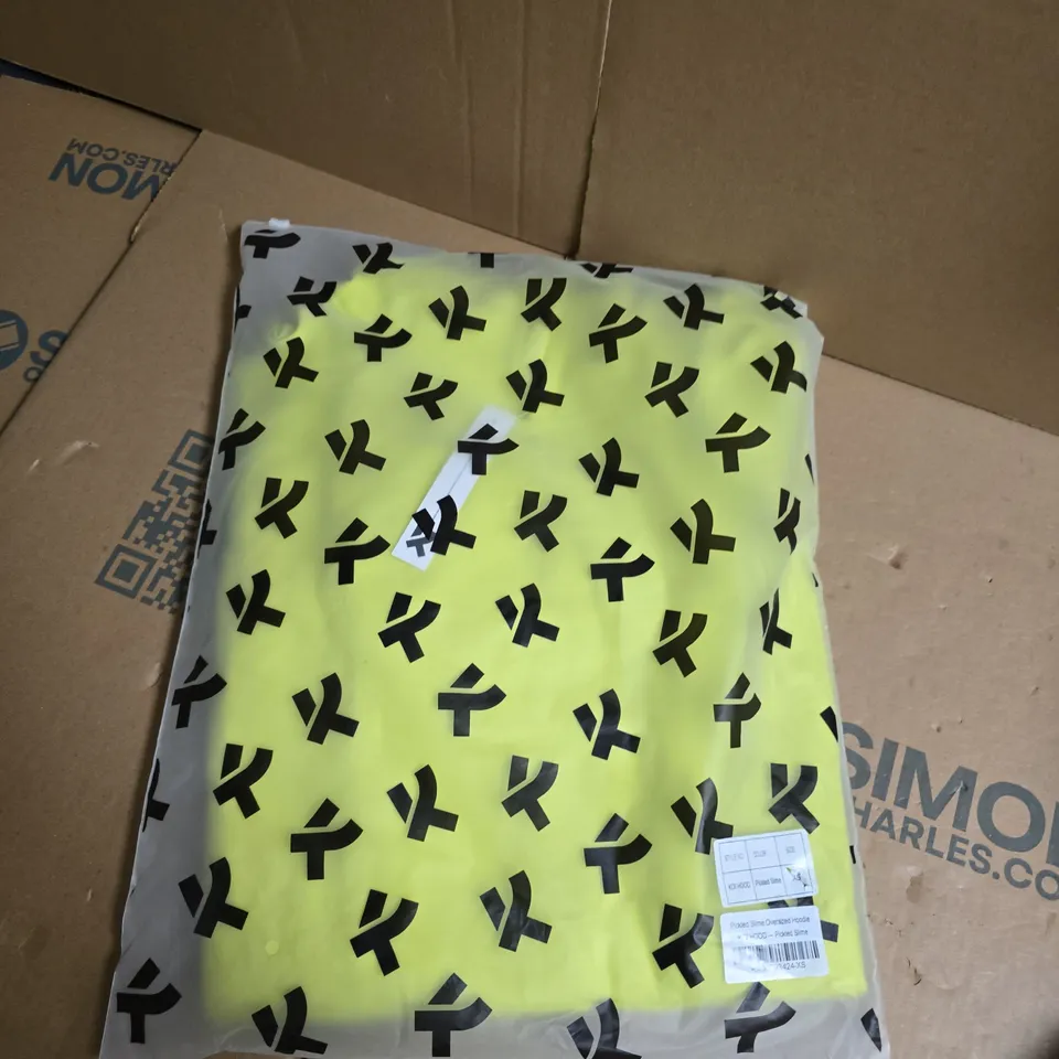 BOX OF APPROXIMATELY 10 KOI PICKLED SLIME OVERSIZED HOODIES - LARGE 