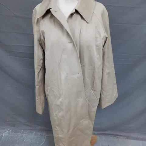 SEZANE TRENCH CLYDE BEIGE CLAIR JACKET - UK 8