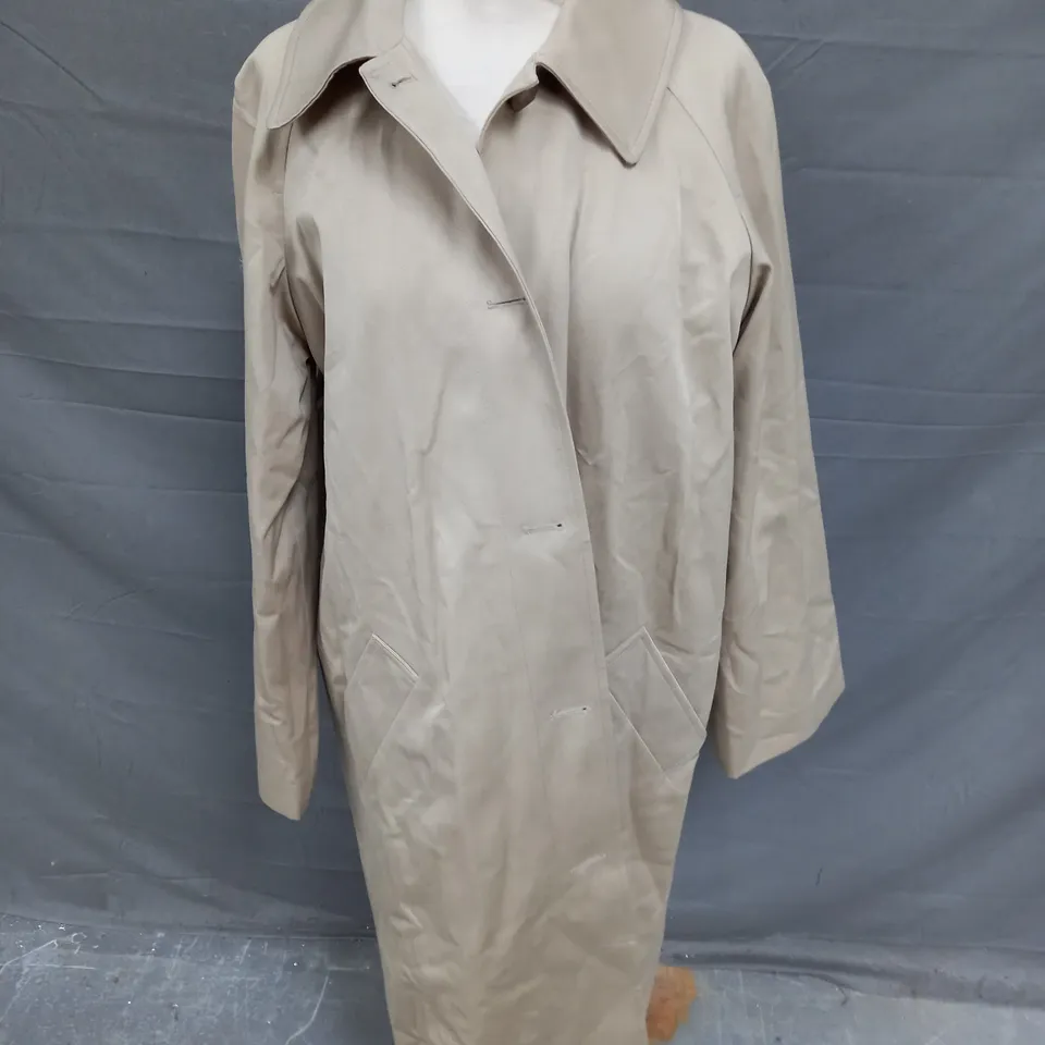 SEZANE TRENCH CLYDE BEIGE CLAIR JACKET - UK 8 