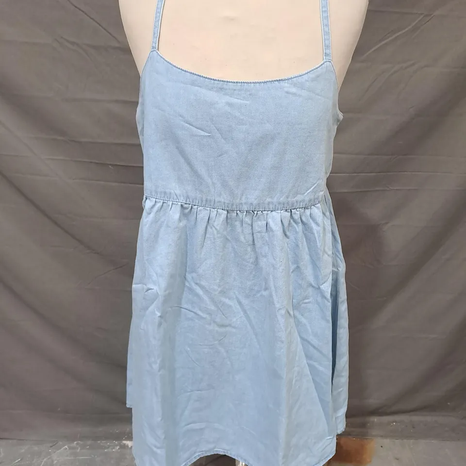 NOBODY'S CHILD DENIM DOLLY PINNIE IN BLUE SIZE 12