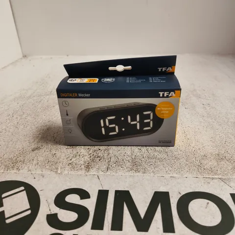 TFA DIGITAL ALARM CLOCK – BOXED