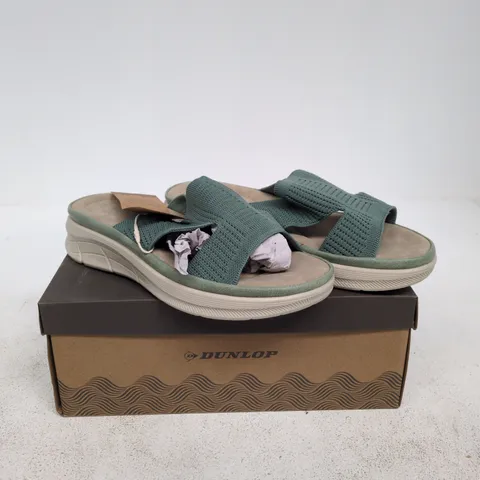 DUNLOP WREN SANDALS SAGE GREEN UK 4 BOXED