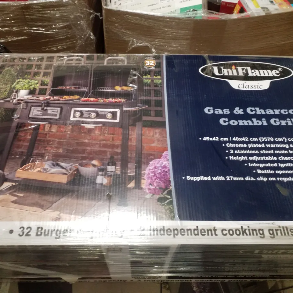 BOXED UNIFLAME CLASSIC GAS & CHARCOAL COMBI GRILL