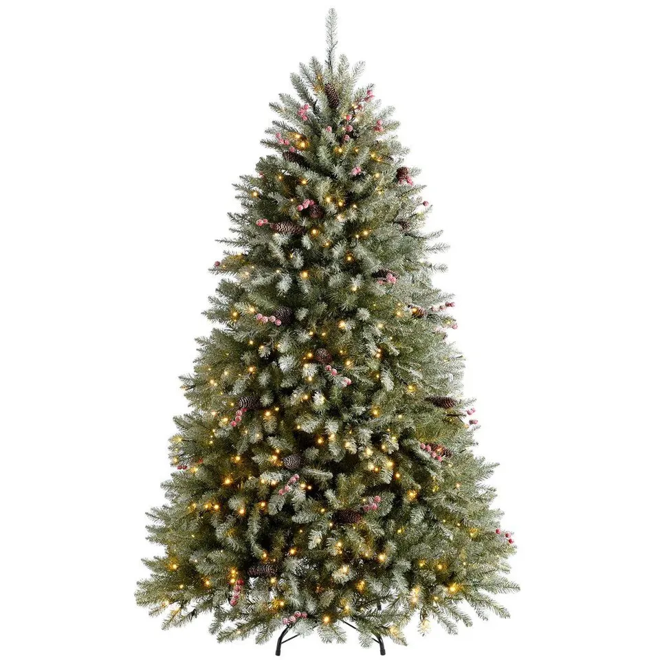 BOXED LIGHTED ARTIFICIAL SPRUCE CHRISTMAS TREE (1 BOX)
