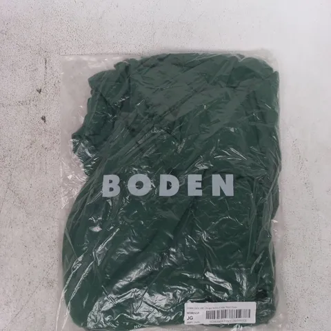 BAGGED BODEN DRAPE JERSEY CREPE MAXI DRESS IN GREEN SIZE 10R