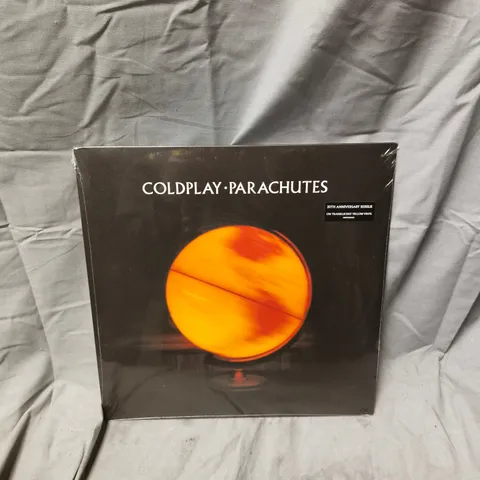 COLDPLAY – PARACHUTES 20TH ANNIVERSARY REISSUE ON TRANSLUCENT YELLOW VINYL (SEALED)