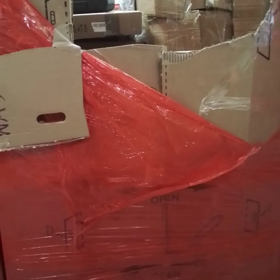 PALLET OF ASSORTED HOUSEHOLD GOODS AND PRODUCTS TO INCLUDE;BATH CHAIR,CLOCK,DOOR LOCK INSTALLATION KIT