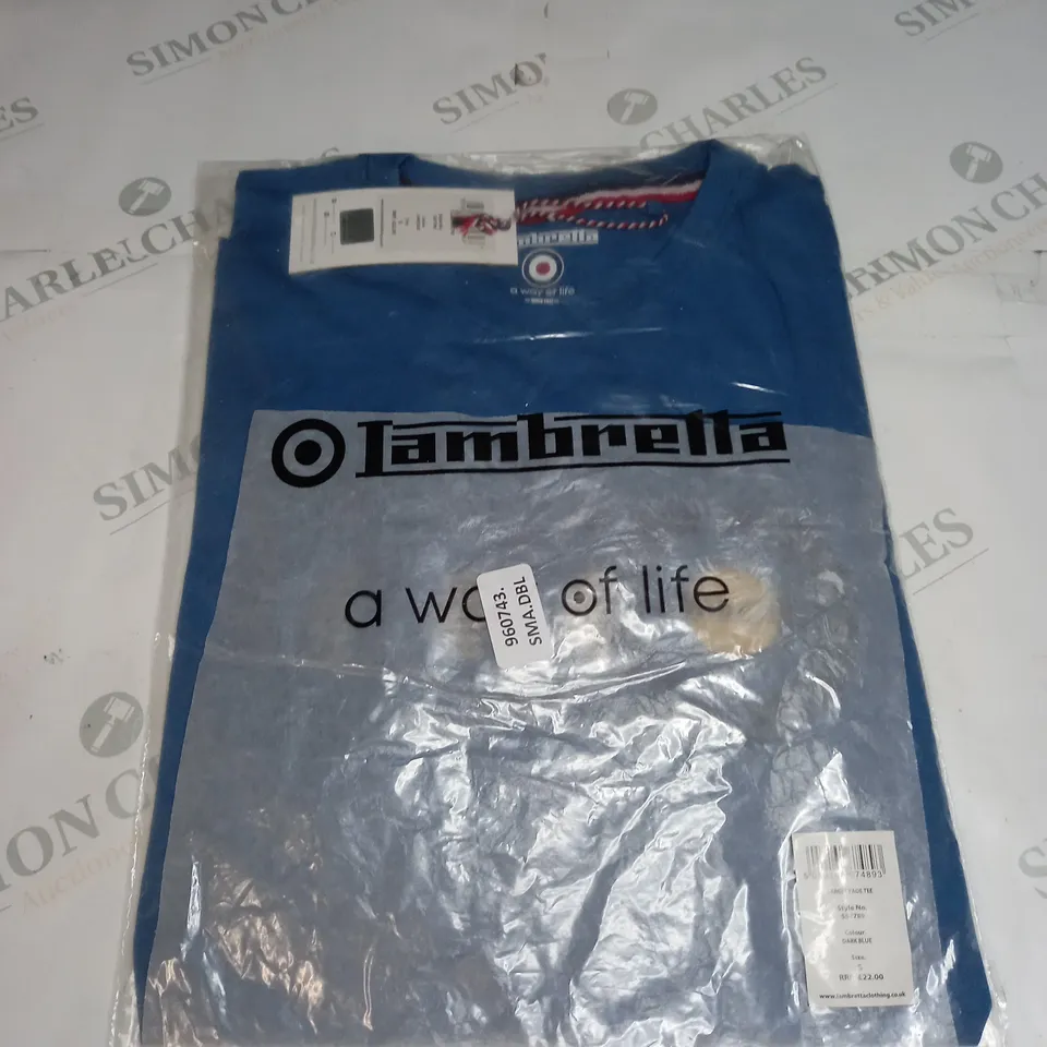 BAGGED LAMBRETTA TARGET FADE T-SHIRT SIZE S