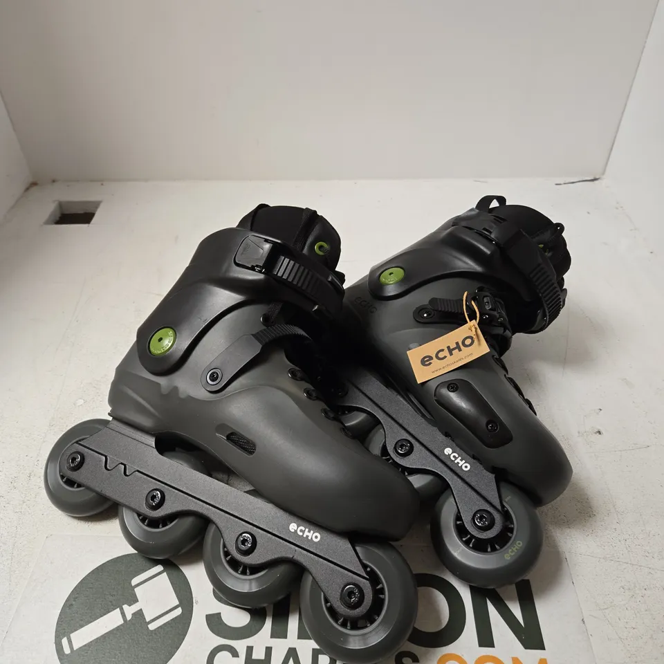 ECHO SONAR FREESKATE INLINE SKATES 80/90MM – GRAPHITE, UK 6.5