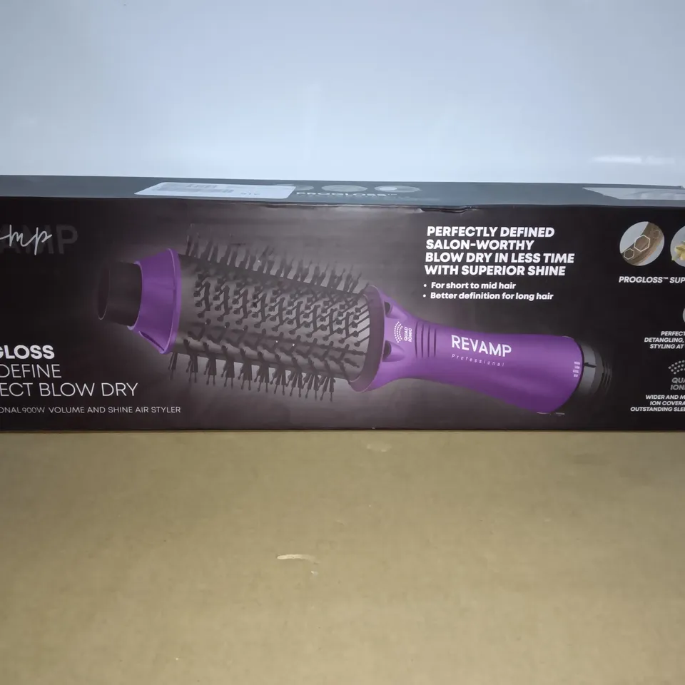 BOXED REVAMP PROGLOSS PRO DEFINE 900W AIR STYLER