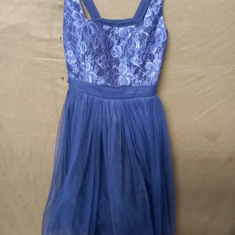 NAVY EMBELLISHED OCCASIONAL DRESS - UK 14
