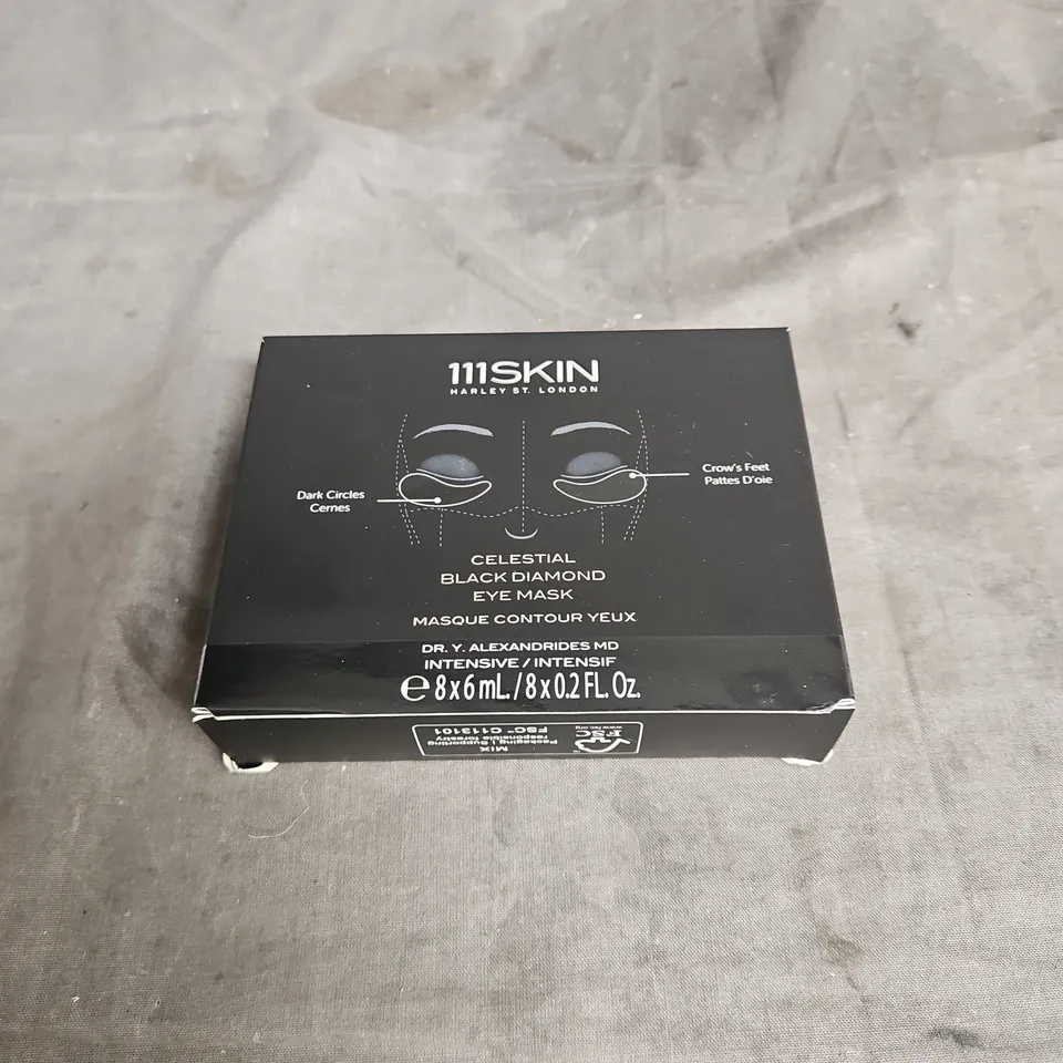BOXED 111SKIN CELESTIAL BLACK DIAMOND EYE MASK 8X6ML