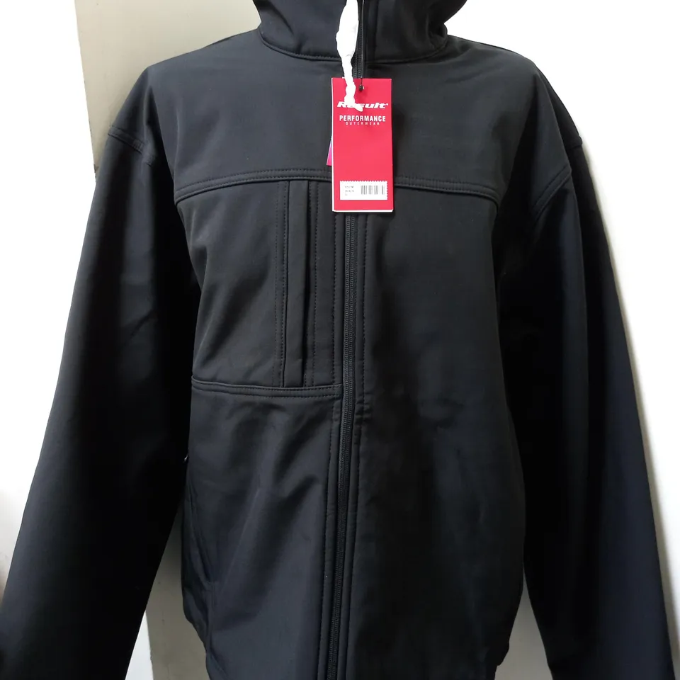 RESULT PERFORMANCE CLASSIC SOFTSHELL JACKET IN BLACK - XL