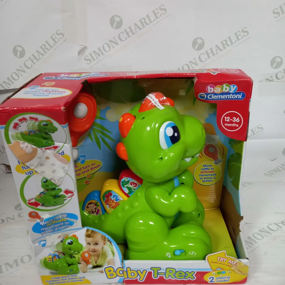 BABY CLEMENTONI BABY T-REX AGES  12-36 MONTHS
