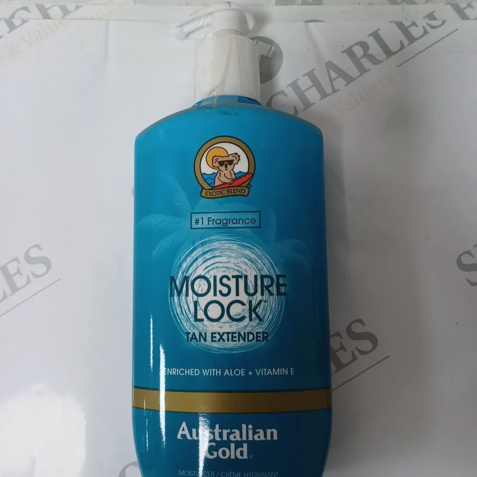 BOX OF APPROX 8 EXOTIC BLEND AUSTRALIAN GOLD MOISTURE LOCK TAN EXTENDER.