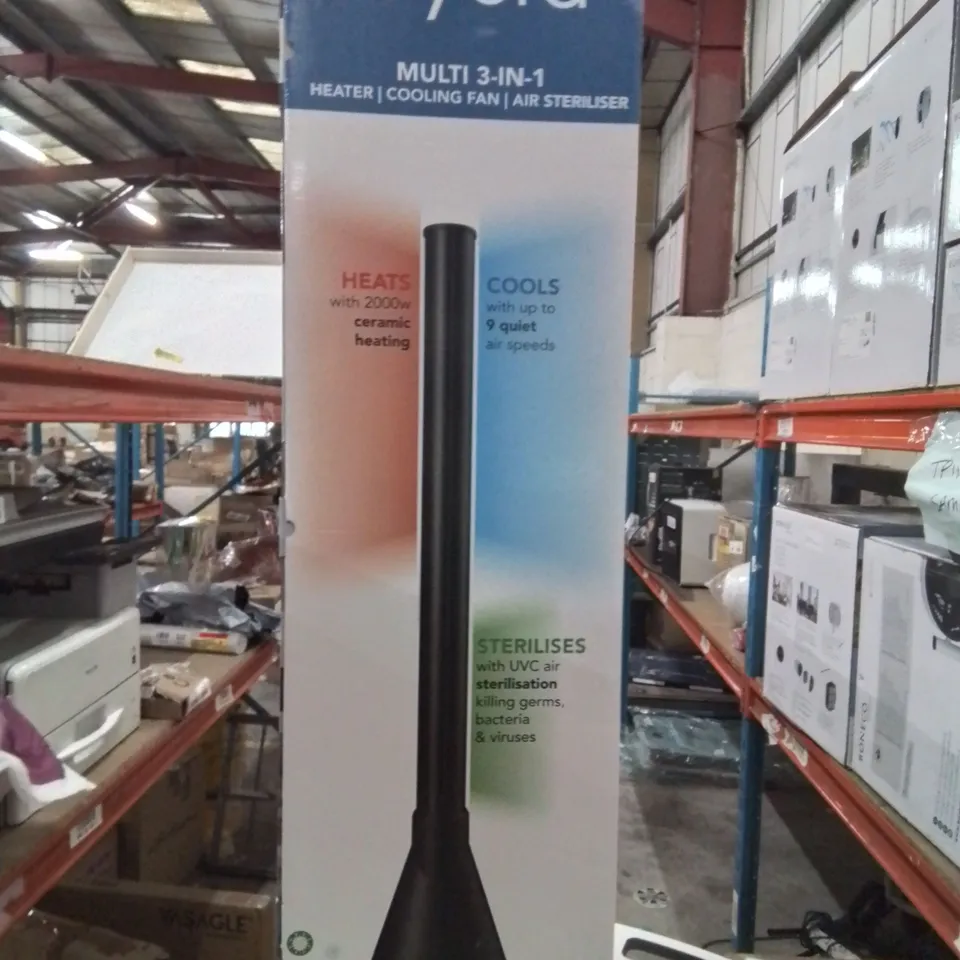 BOXED VYBRA MULTI 3 IN 1 HEATER/COOLING/AIR STERALISER FAN