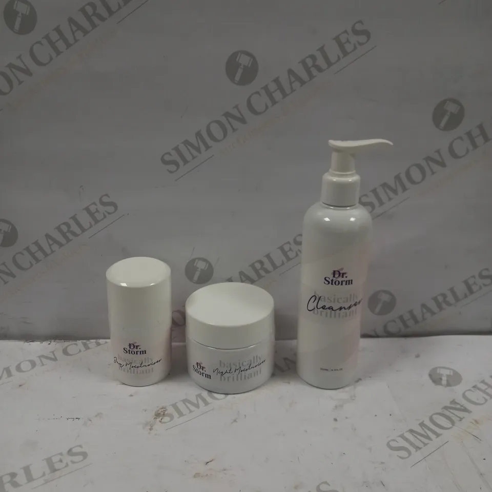 DR STORM CLEANER & MOISTURISER SET