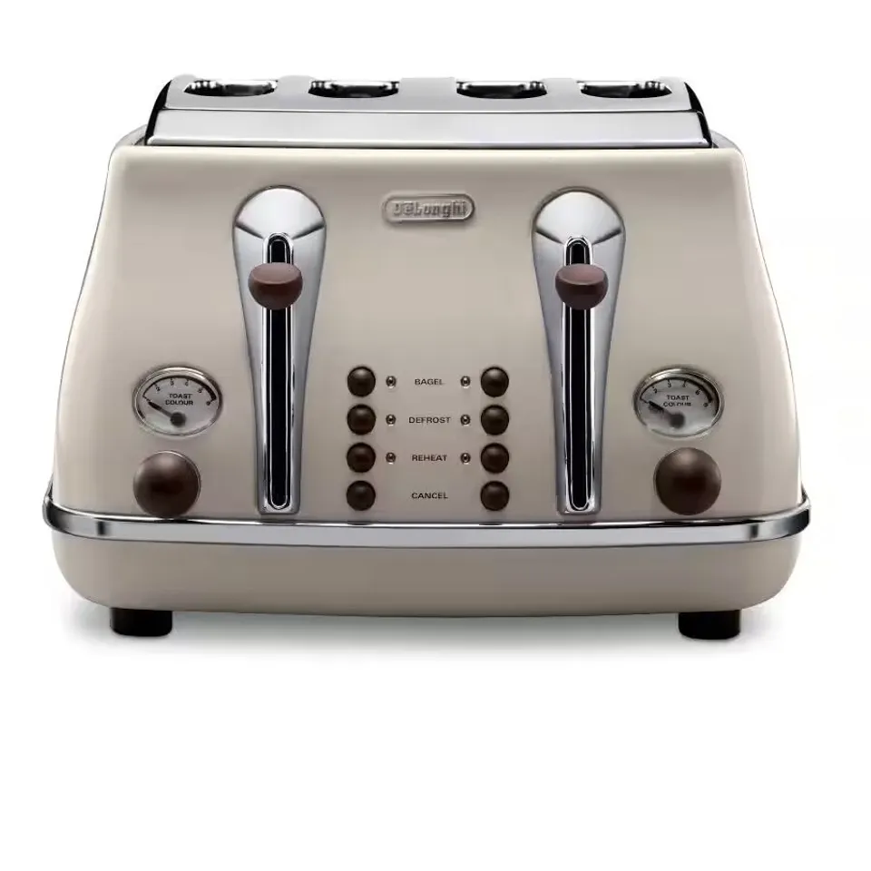 ICONA VINTAGE 4 SLICE BEIGE TOASTER 