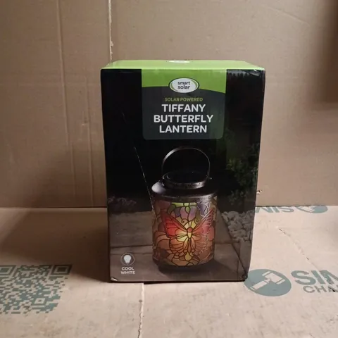 SMART SOLAR TIFFANY BUTTERFLY LANTERN BOXED