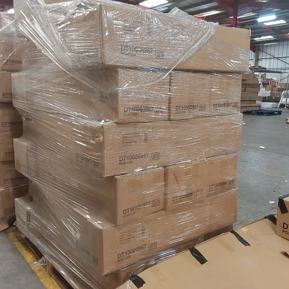 PALLET CONTAINING A LARGE QUANTITY OF AVANTA DINING TABLE PARTS - BOXES 2/3 ONLY